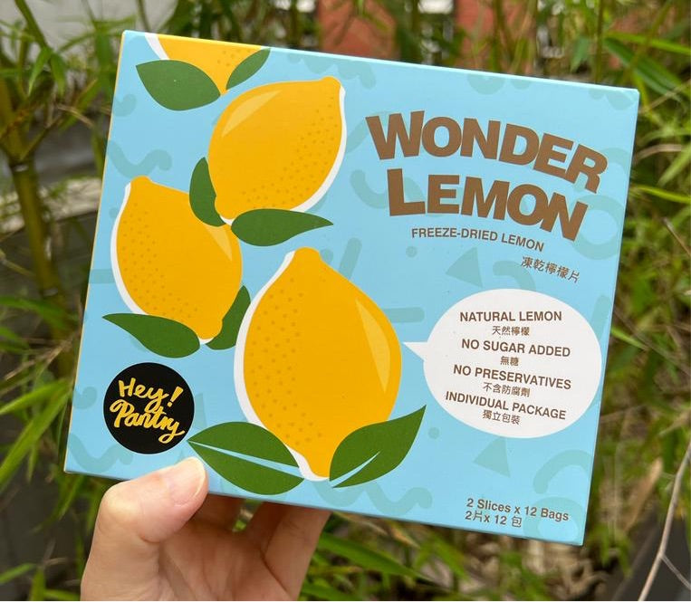 Hey Pantry Wonder Lemon 凍乾檸檬片 (每盒12包，每包2片）Freeze-dried Lemon Slices (2 slices x 12 bags)